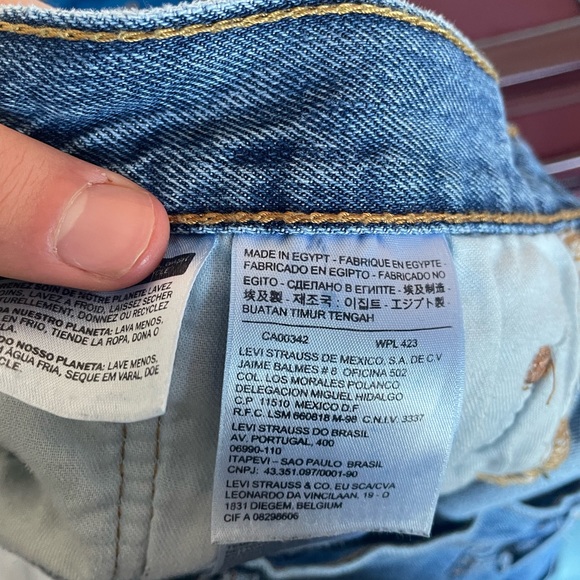 Custom made baggy jeans with 2 pairs of Levi 501s - Picture 4 of 4